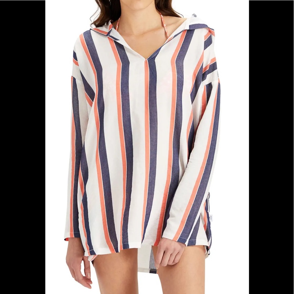 Onia Sophia Hooded coverup tunic White NWOT S